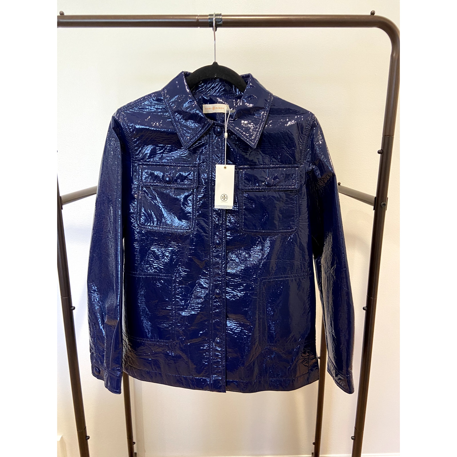 Tory Burch Meg Blue Jacket Size 2